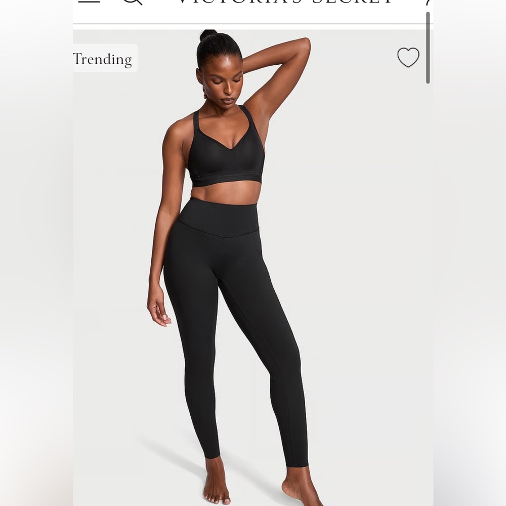 PINK Victoria's Secret Seamless Black Leggings